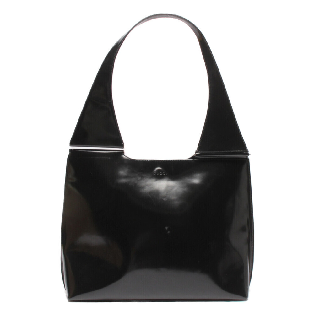Gucci Leather Patent Black Bag Shoulder Tote - Picture 2 of 6